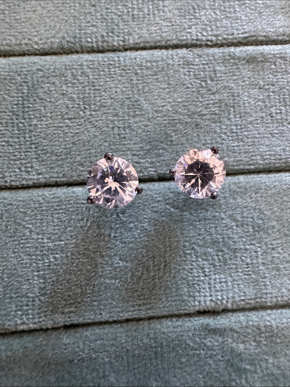 Classic White Crystal Stud Earrings - Women Jewelry